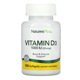 NaturesPlus Vitamin D3 1.000 IU 180 softgels