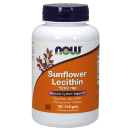 Now Sunflower Lecithin 1200 mg 100 Softgels