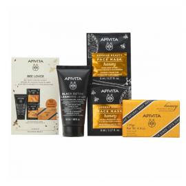 Apivita Promo Bee Lover Black Detox Gel 50ml & Φυσικό Σαπούνι Μέλι 125gr & Μάσκα Προσώπου με Μέλι 2x8ml