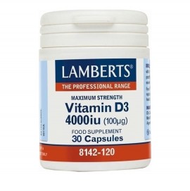 Lamberts Vitamin D3 4000iu 30 κάψουλες