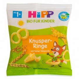 Hipp Childrens Cheese Rings from Precious Organic Whole Grains from the 12th Month 25gr