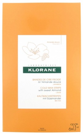 Klorane Soothing Hair Removal Promo Cold Wax Strips   6strips