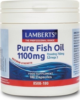 Lamberts Pure Fish Oil 1100mg 180 κάψουλες