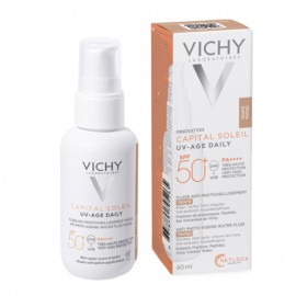 Vichy Capital Soleil UV-Age Daily Anti-Photo Ageing Water Fluid Tinted SPF50+ 40ml