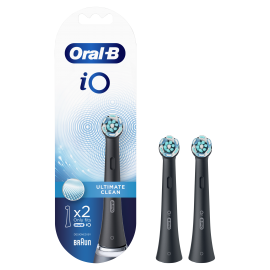 Oral-B Ανταλλακτικές Κεφαλές iO Ultimate Clean Black 2τμχ