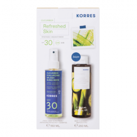 Korres Promo Cucumber Hyaluronic Splash Sunscreen SPF30 150ml & Cucumber-Bamboo Showergel 250ml