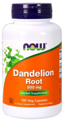 Now Dandelion Root 500 mg 100 caps