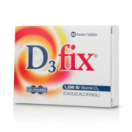 Uni-Pharma D3 Fix Vitamin D3  1,200iu 60tabs