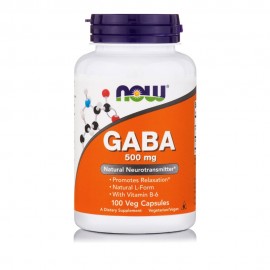 Now GABA 500mg + B6 100 vcaps