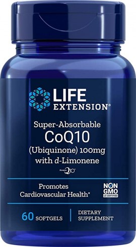 Life Extension Super-Absorbable CoQ10 100mg 60 softgels