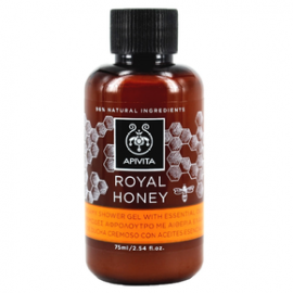 Apivita Royal Honey Mini Creamy Shower Gel with Essential Oils 75ml