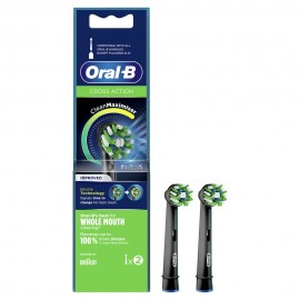 Oral-B Cross Action Black 2 Gift Brush Heads