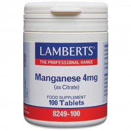 Lamberts Manganese 4mg (as Citrate) 100tablets