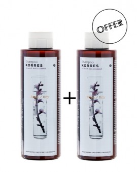 Korres Almond & Linseed shampoo 1+1 250ml + 250ml