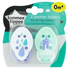 Tommee Tippee 2 Soother Holders 0+