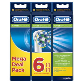 Oral-B Cross Action Brush Heads 6 τμχ Mega Pack