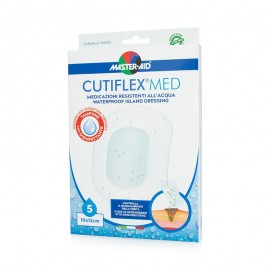 Master Aid Cutiflex Med Αυτοκόλλητες Διαφανείς & Αδιάβροχες Γάζες 10x12cm 3 τεμάχια