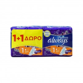 Always Platinum Ultra Normal Plus Size 1 (1+1) 16 τεμάχια