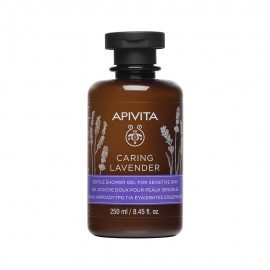 Apivita Caring Lavender Αφρόλουτρο Λεβάντα Για Ευαίσθητες Επιδερμίδες 250ml