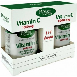 Power of Nature Vitamin C 1+1 Δώρο Classics Platinum Range με Βιταμίνη C 1000mg 30caps+20caps