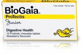 BioGaia ProTectis Junior Chewable (Strawberry flavour) 10 μασώμενες ταμπλέτες