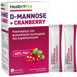 Health Pro D-Mannose & Cranberry, 14sachets