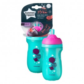 Tommee Tippee Straw Cup Insulated Straw Cup 12+ Months 260ml Green-Purple