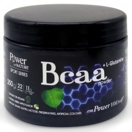 Power of Nature Bcaa powder + L-Glutamine 250gr Green Apple