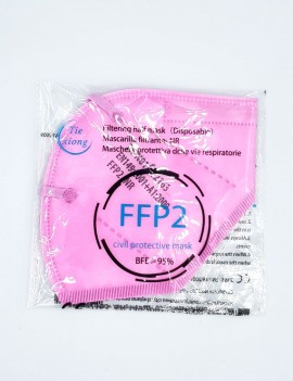 Μάσκα Προστασίας FFP2 N95 NR (KN95) Μάσκα Χωρίς Βαλβίδα ΡΟΖ 1τμχ