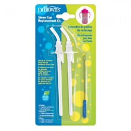 Dr Browns Straw Cup Replacement Kit (TC074) 2τεμ
