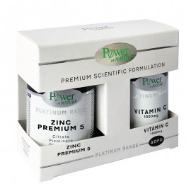 Power Health Platinum Range Promo Zinc Premium5 30caps & Δώρο Vitamin C 1000mg 20caps