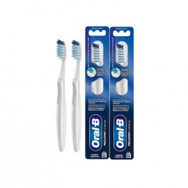 Oral -B Pro-Expert Clinical Οδοντόβουρτα Medium 2τμχ Λευκό