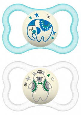 Mam Air Night Animal Blue 16m+ 2τμχ