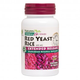 NaturesPlus Herbal Actives Red Yeast Rice 600 mg Extended Release 30 Tablets