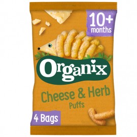 Organix Cheese & Herb Puffs 10months+ 4 x15gr