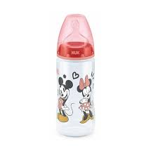 Nuk First Choice Plus Disney Mickey Mouse (10.741.034) Μπιμπερό PP 6-18 Μηνών Κόκκινο 300ml