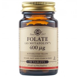 Solgar Folate 400μg (as Metafolin) 50tablets