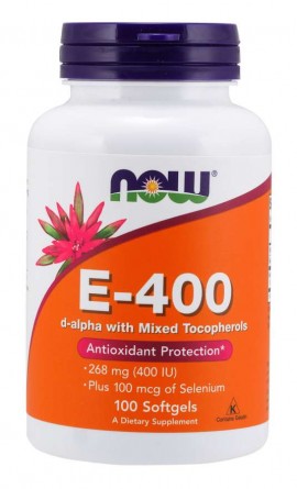 Now E 400IU plus 100mcg of Selenium 100softgels