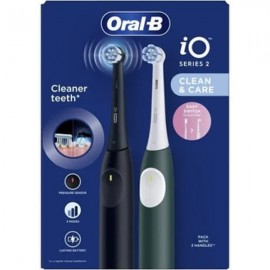 Oral-B iO2 DUO Green & Black Electric Toothbrush 2pcs