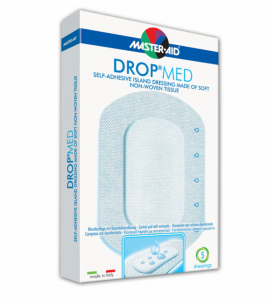 Master Aid Drop Med Αυτοκόλλητες Ατικολλητικές Γάζες 10x12cm 5 τεμάχια