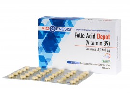 Viogenesis Folic Acid Depot (vitamin B9) 90tabs