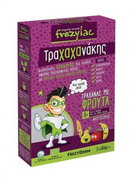 Frezyderm Frezylac Τραχαχανάκης Τραχανάς με Βιολογικά Φρούτα 6m+ 2x165gr