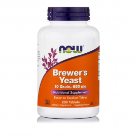 Now Brewers Yeast  650mg  200 ταμπλέτες