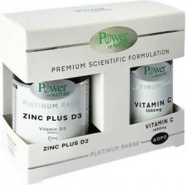 Power Health Promo Platinum Zinc Plus D3 15mg/2000iu 30 ταμπλέτες & Vitamin C 1000mg 20 ταμπλέτες