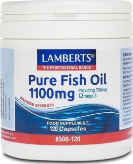 Lamberts Pure Fish Oil 1100mg 120 κάψουλες