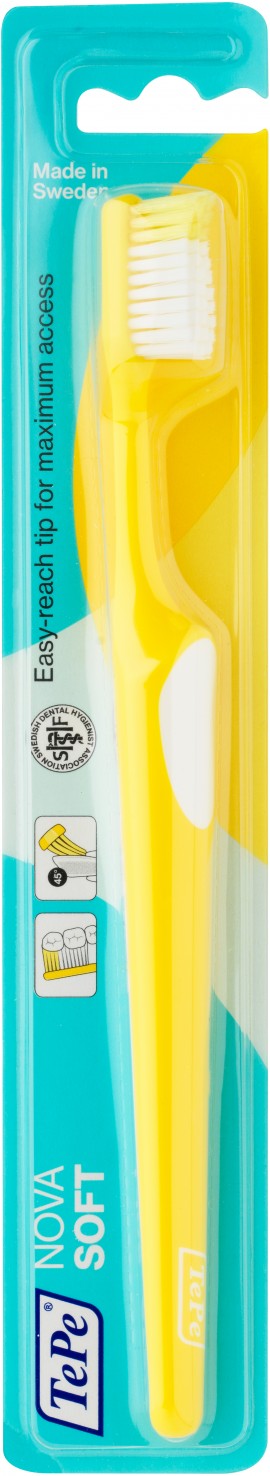 TePe Nova Toothbrush Soft Μαλακή Οδοντόβουρτσα 1τεμ Κίτρινο