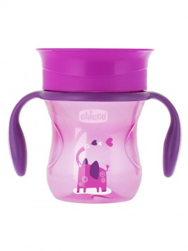 Chicco Perfect Cup 2 σε 1 200ml 12+ Months Φούξια
