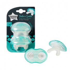 Tommee Tippee Teethe n Soothe Μασητικό Οδοντοφυίας σε σχήμα Πιπίλας 3m+ Πράσινο 2τμχ. Ref.43645050