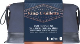 Gillette King C Beard Essential Bag Face Wash 350ml + Balm 100ml + Beard Comb