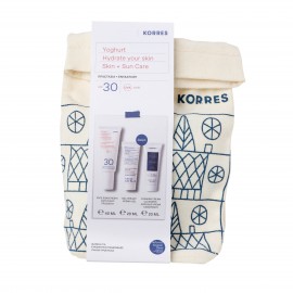 Korres Promo Yoghurt Sunscreen Face Cream SPF30 40ml & Yoghurt Cream-gel 20ml & Foaming Cleanser 20ml